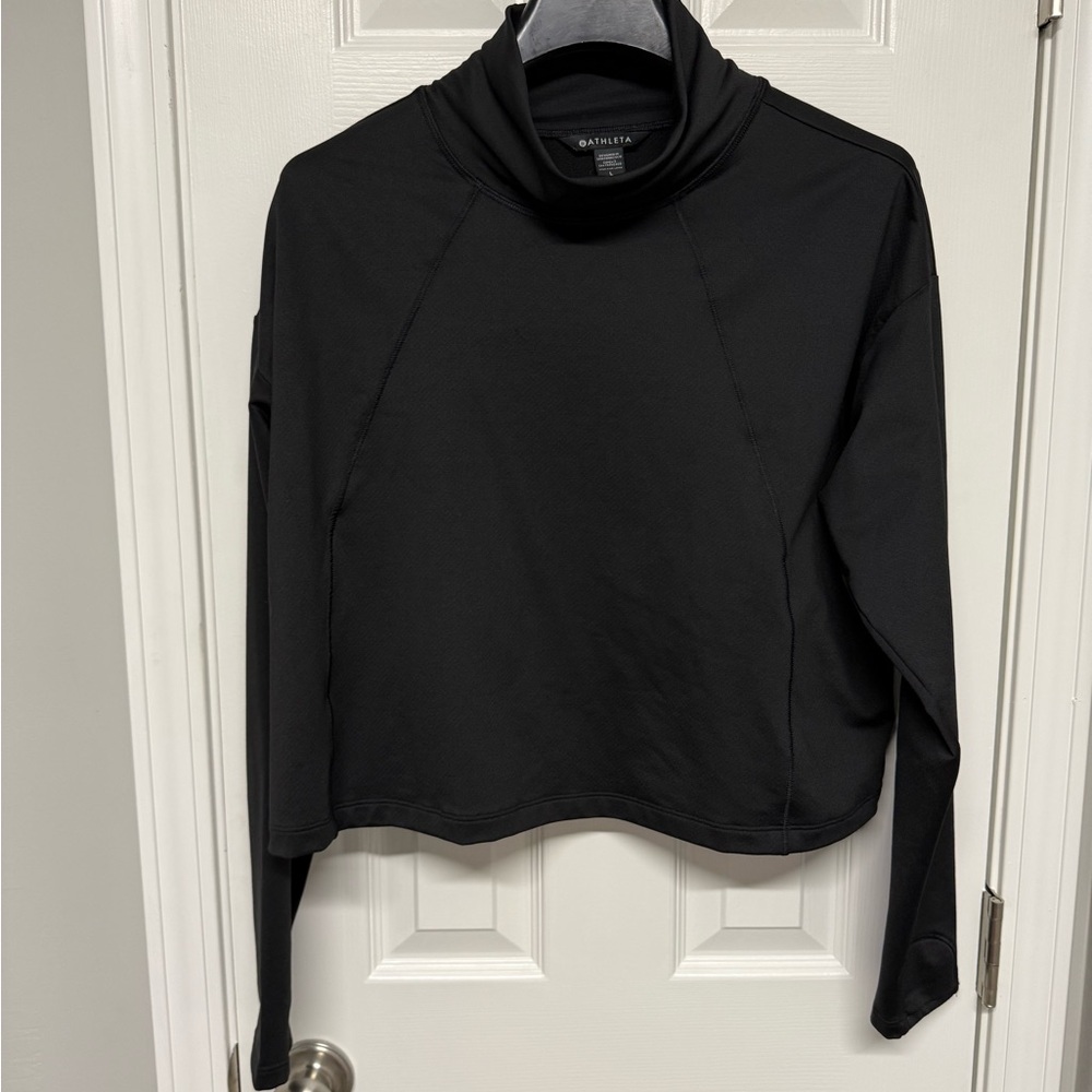 Athleta Black Long Sleeve Top
